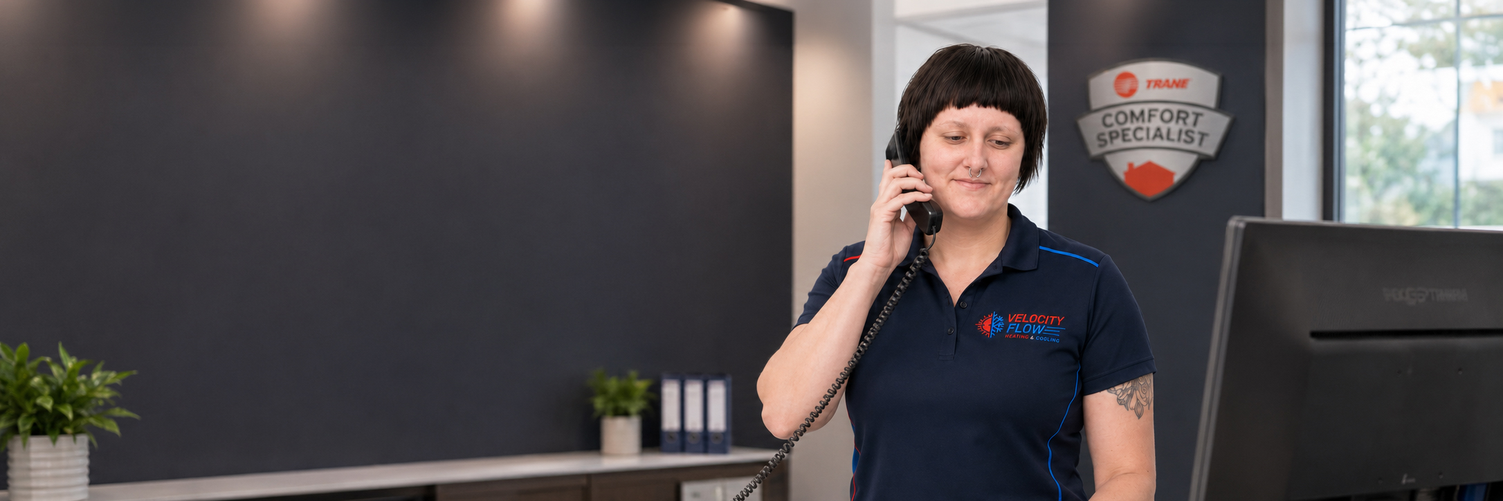 Velocity Flow customer care office visual
